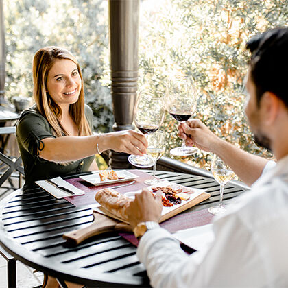 Seated Tasting on Rhine House Veranda