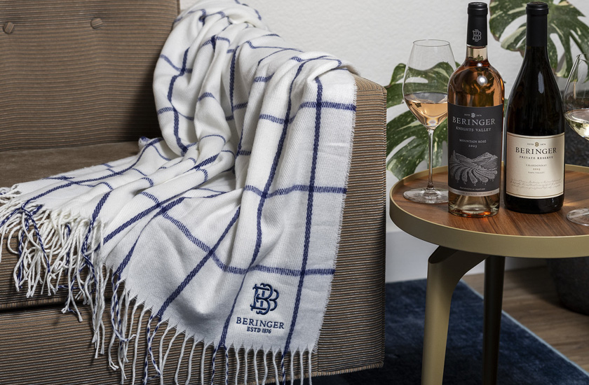 Free Blanket and Wine